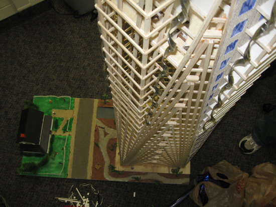 BYU Balsa Tower EERI Seismic Design Competition